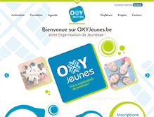 Tablet Screenshot of oxyjeunes.be